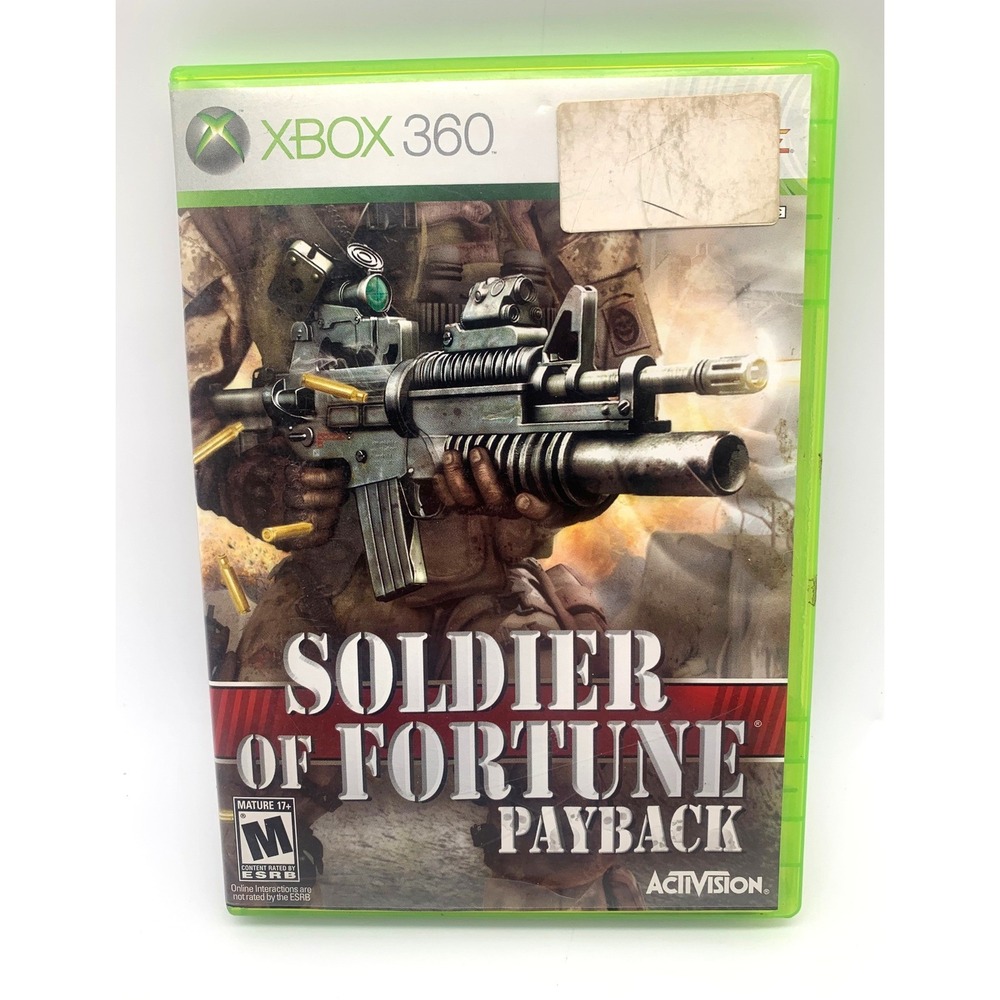 Activision Soldier of Fortune Payback Xbox 360 Video Game First Person Shooter